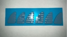 Mouse Feet PTFE Mouse Skates Slight Curve on The Surface Ends with Printed Film