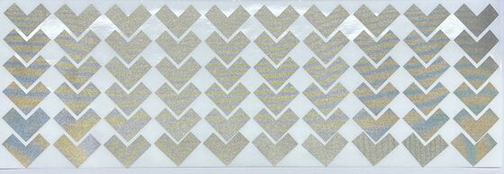 V-Shaped Gold Plated EMI Shielding Conductive Foam Pads, Self Adhesive Pre-Cut Chevron Sponge Gasket