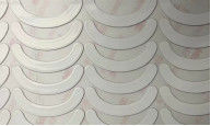 White PTFE Computer Mouse Feet Backed With Double Sided Adhesive Tape