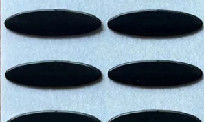 0.6mm Ellipse High Temperature Ptfe Tape Smooth Surface With 3M Glue