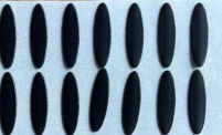 0.6mm Ellipse High Temperature Ptfe Tape Smooth Surface With 3M Glue