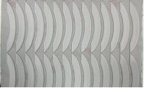 White And Grey PTFE Mouse Skates With Double Sided Adhesive Tape