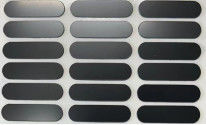 Black  High Temperature Silicone Mat , Keyboard Anti Slip Rubber Pad