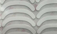 White PTFE Game Mouse Skates With Double Sided Adhesive Tape 9448HK