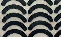 Curve Black PTFE Mouse Skates Mouse Feet Dimension 43*8*0.8mm