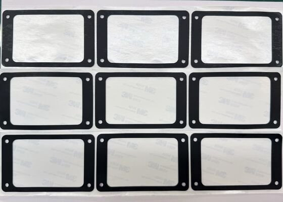 Black Silicon Rubber Pad with Holes For Automotive and Energy Storage