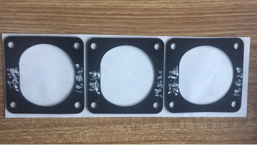 5.0mm Thick Black Silicone Rubber Pad ASTM Tested Five Hole Automotive Seals