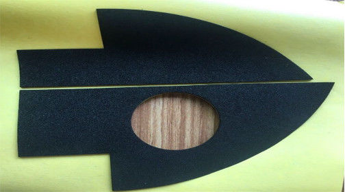 70 Degree Hardened Black Cutting EVA Foam Blocks Stearic Acid For Case Packages