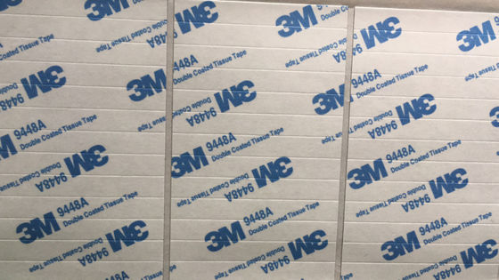 0.15mm Black Tissue Double Sided Adhesive Tape 9448AB For Voice Box
