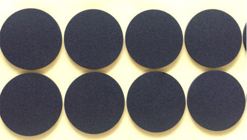 Round Black Custom EVA Foam Diameter D80*1.5mm 60 Degrees Hard Round Cushion