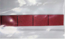 0.25mm Die Cut Mylar Wood Pulp Cotton Fiber Paper Insulation Red Rigid Shape