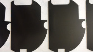 Shiny Black PET Die Cut Mylar Reflective Sheeting Fire Retardant
