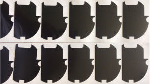 Shiny Black PET Die Cut Mylar Reflective Sheeting Fire Retardant