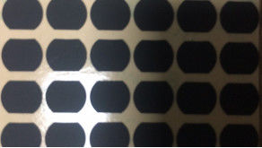 Matte Black Irregular Shape Mylar Polyester Film 0.3mm Silicone Coated Fabric