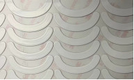 White PTFE Computer Mouse Feet Backed With Double Sided Adhesive Tape
